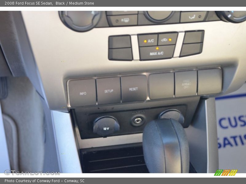 Black / Medium Stone 2008 Ford Focus SE Sedan