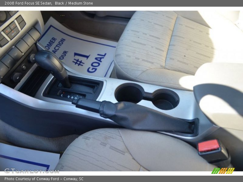 Black / Medium Stone 2008 Ford Focus SE Sedan