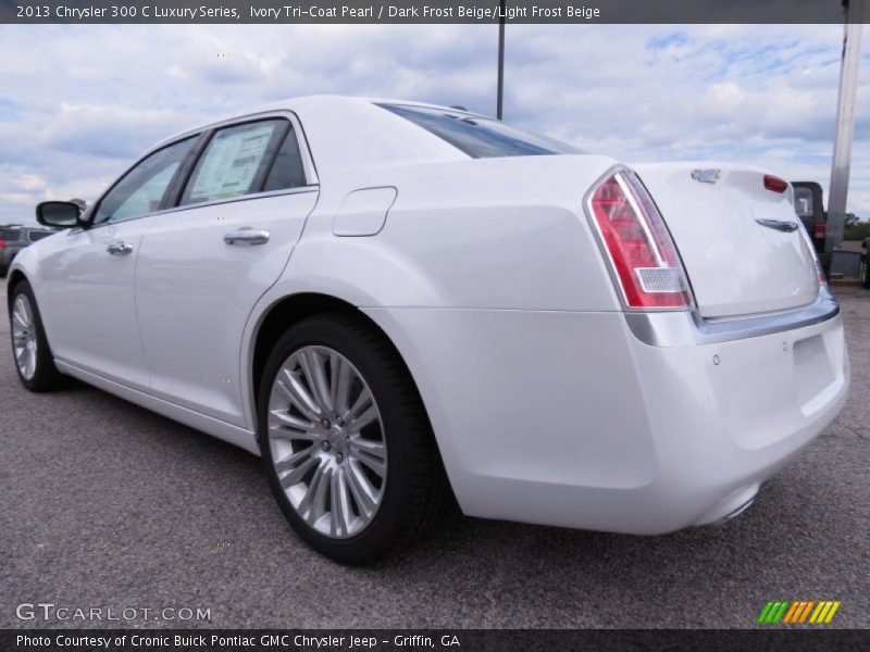Ivory Tri-Coat Pearl / Dark Frost Beige/Light Frost Beige 2013 Chrysler 300 C Luxury Series