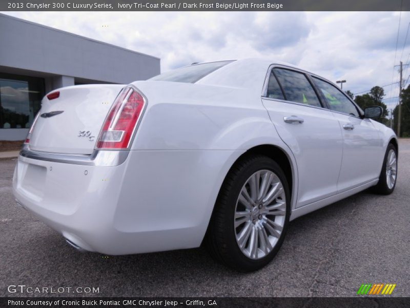 Ivory Tri-Coat Pearl / Dark Frost Beige/Light Frost Beige 2013 Chrysler 300 C Luxury Series
