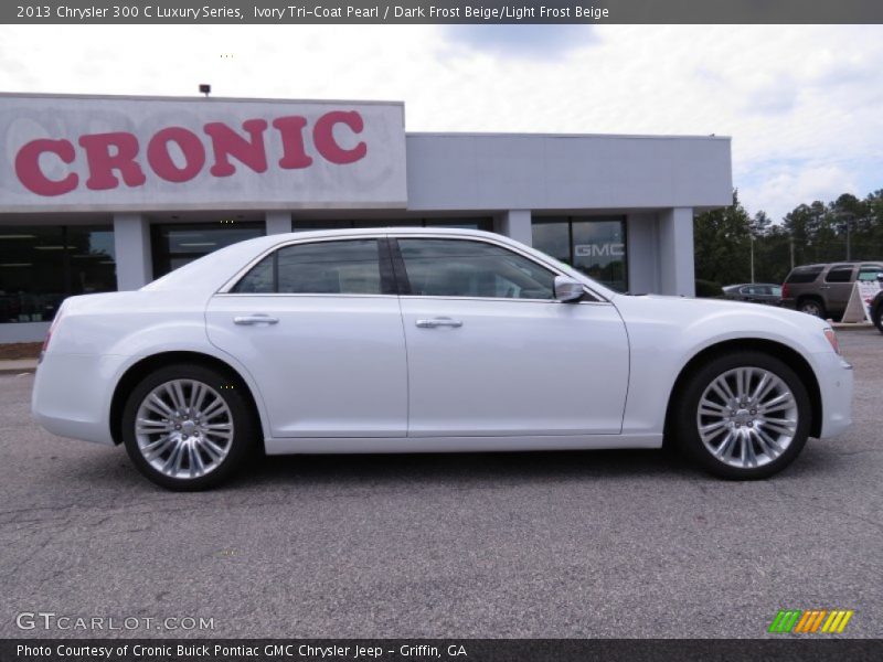 Ivory Tri-Coat Pearl / Dark Frost Beige/Light Frost Beige 2013 Chrysler 300 C Luxury Series