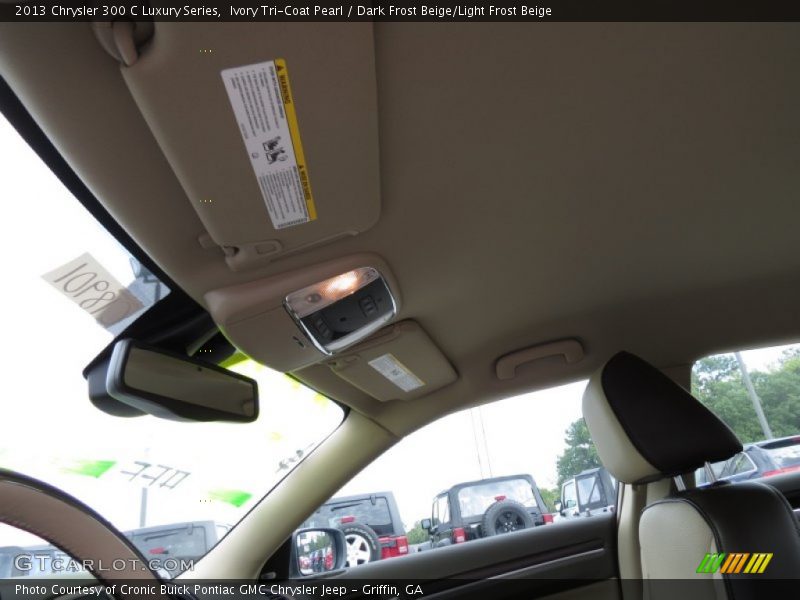 Ivory Tri-Coat Pearl / Dark Frost Beige/Light Frost Beige 2013 Chrysler 300 C Luxury Series