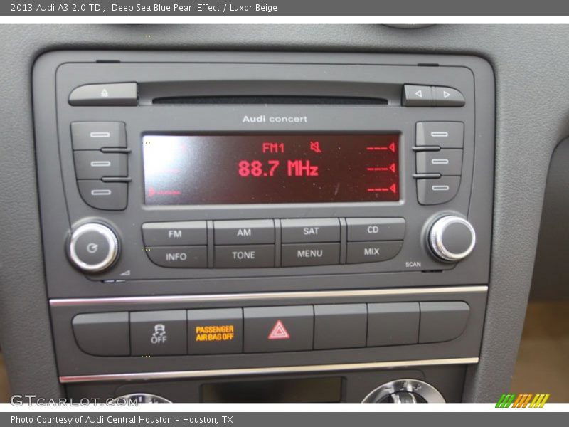 Audio System of 2013 A3 2.0 TDI