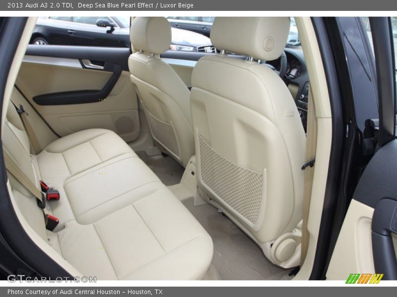 Deep Sea Blue Pearl Effect / Luxor Beige 2013 Audi A3 2.0 TDI