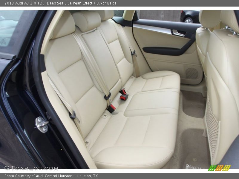 Rear Seat of 2013 A3 2.0 TDI
