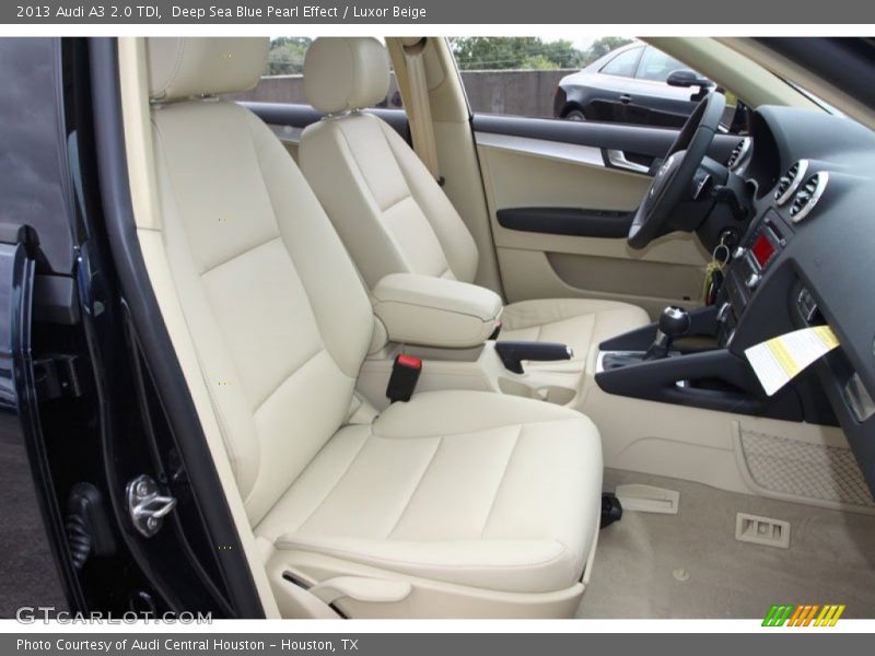 Deep Sea Blue Pearl Effect / Luxor Beige 2013 Audi A3 2.0 TDI