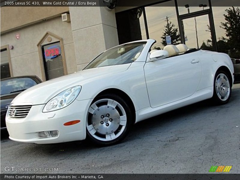 White Gold Crystal / Ecru Beige 2005 Lexus SC 430