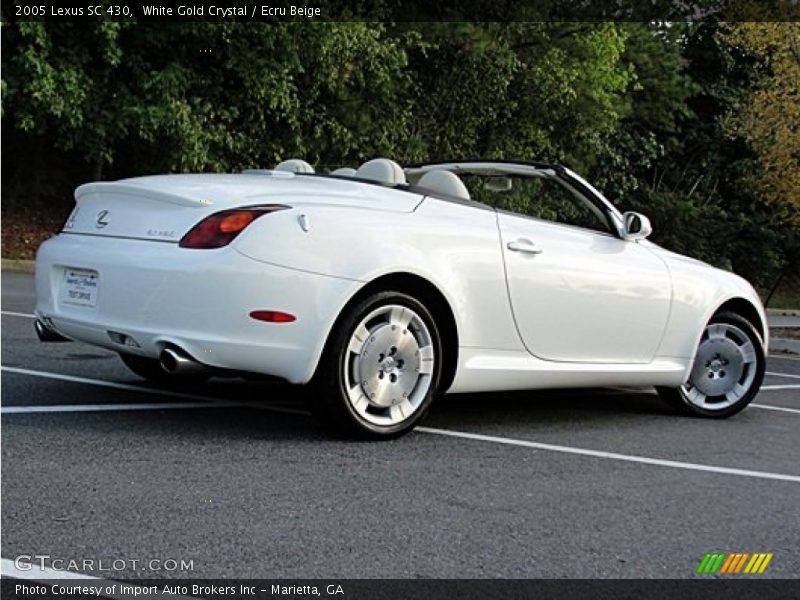 White Gold Crystal / Ecru Beige 2005 Lexus SC 430