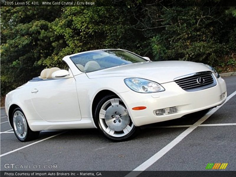 White Gold Crystal / Ecru Beige 2005 Lexus SC 430