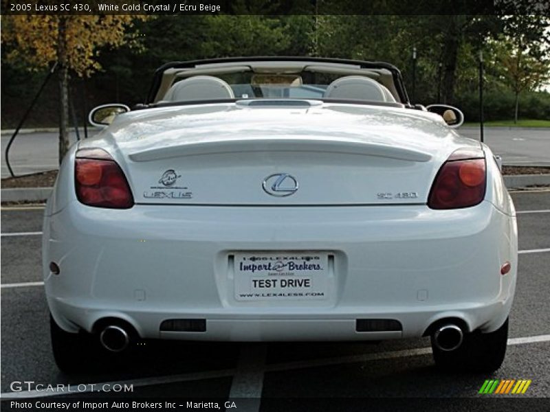 White Gold Crystal / Ecru Beige 2005 Lexus SC 430
