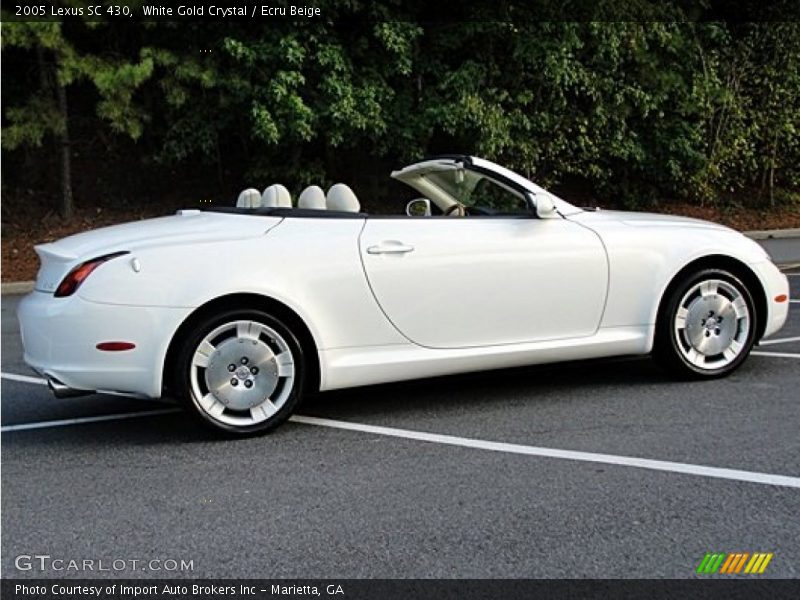 White Gold Crystal / Ecru Beige 2005 Lexus SC 430