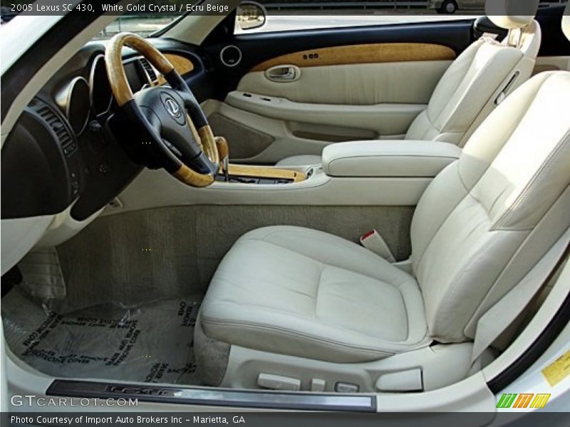 White Gold Crystal / Ecru Beige 2005 Lexus SC 430