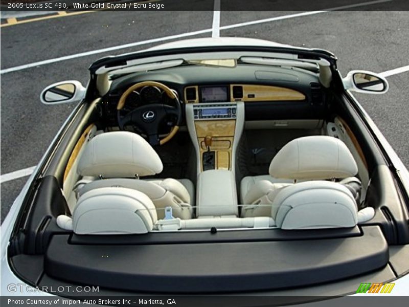 White Gold Crystal / Ecru Beige 2005 Lexus SC 430