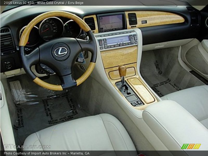 White Gold Crystal / Ecru Beige 2005 Lexus SC 430
