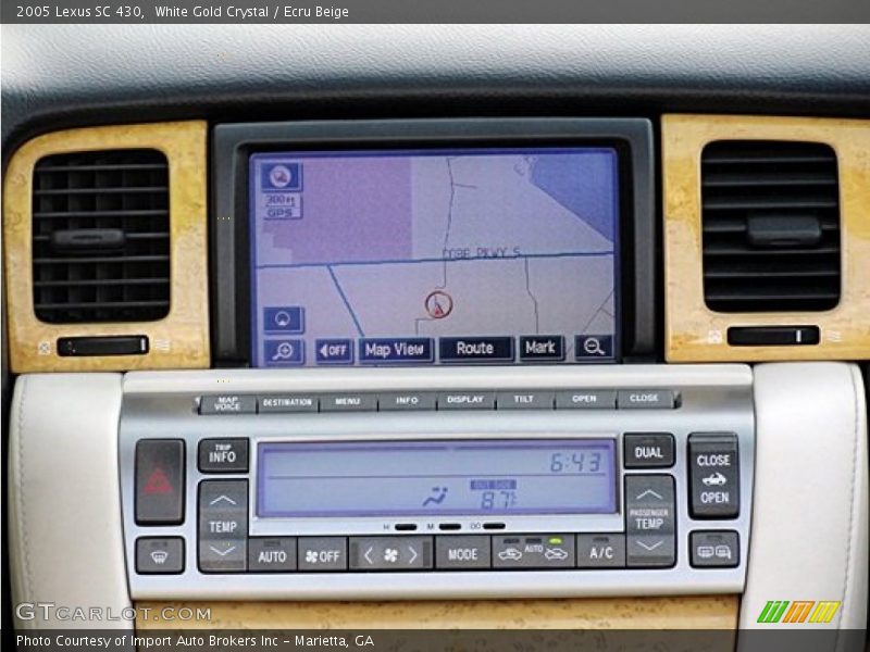 White Gold Crystal / Ecru Beige 2005 Lexus SC 430