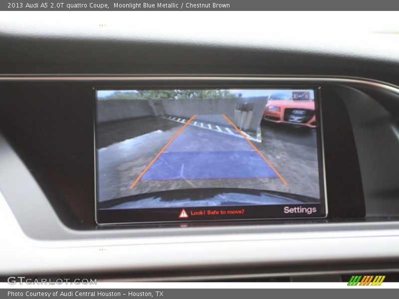 Moonlight Blue Metallic / Chestnut Brown 2013 Audi A5 2.0T quattro Coupe