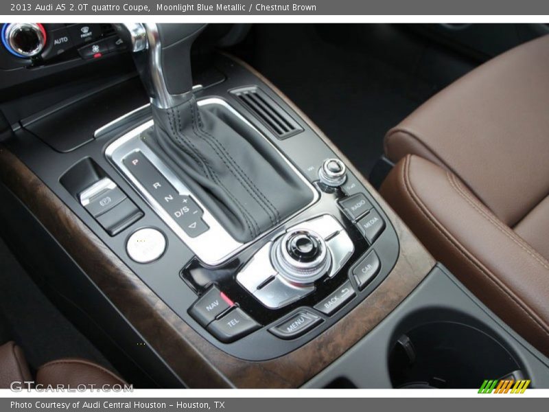 Moonlight Blue Metallic / Chestnut Brown 2013 Audi A5 2.0T quattro Coupe