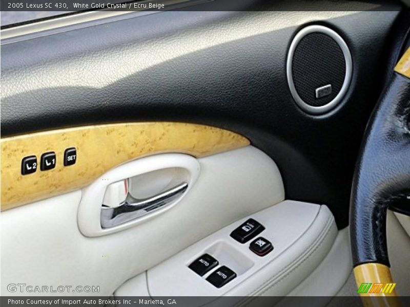 White Gold Crystal / Ecru Beige 2005 Lexus SC 430