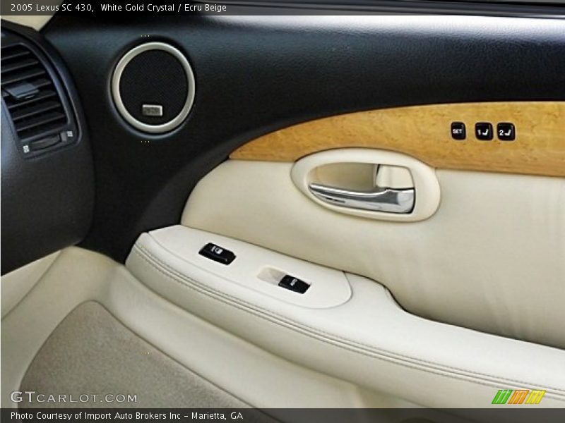 White Gold Crystal / Ecru Beige 2005 Lexus SC 430