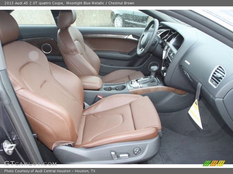 Moonlight Blue Metallic / Chestnut Brown 2013 Audi A5 2.0T quattro Coupe