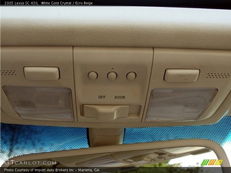 White Gold Crystal / Ecru Beige 2005 Lexus SC 430