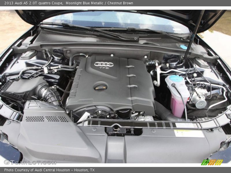 Moonlight Blue Metallic / Chestnut Brown 2013 Audi A5 2.0T quattro Coupe