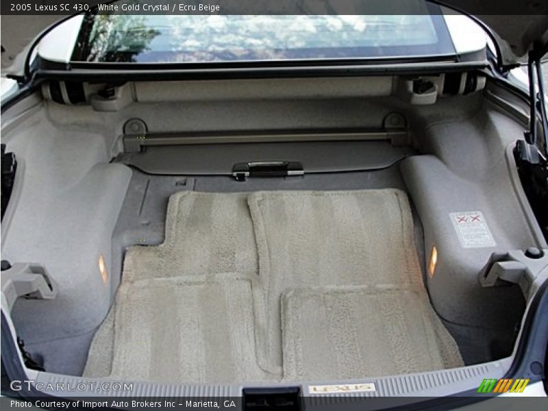 White Gold Crystal / Ecru Beige 2005 Lexus SC 430