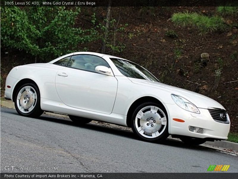 White Gold Crystal / Ecru Beige 2005 Lexus SC 430