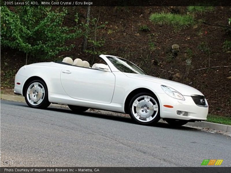 White Gold Crystal / Ecru Beige 2005 Lexus SC 430