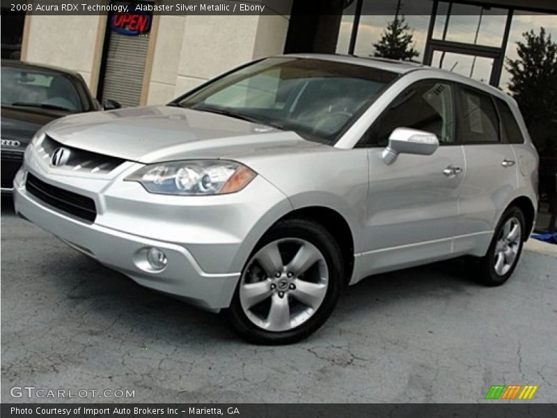 Alabaster Silver Metallic / Ebony 2008 Acura RDX Technology