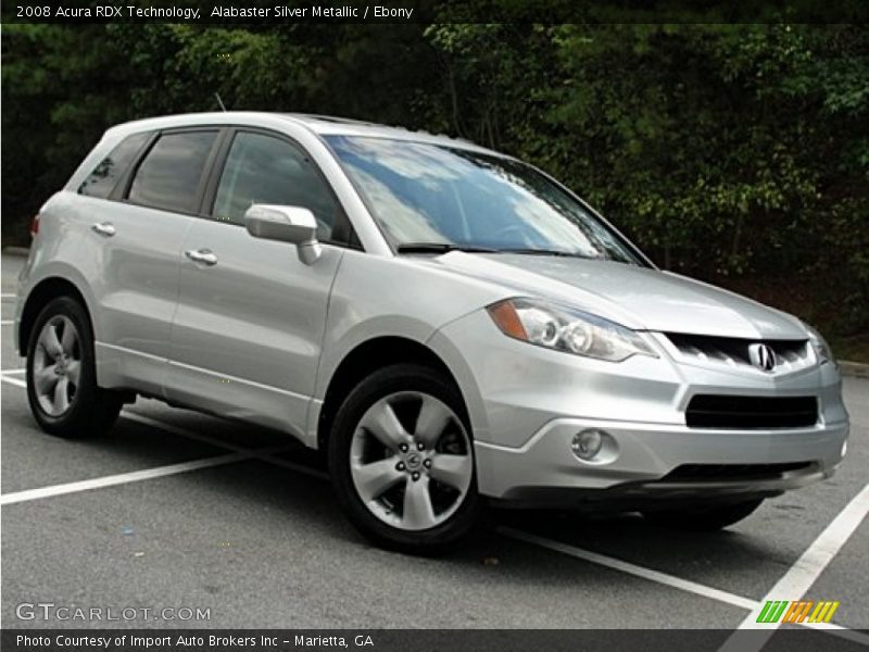 Alabaster Silver Metallic / Ebony 2008 Acura RDX Technology