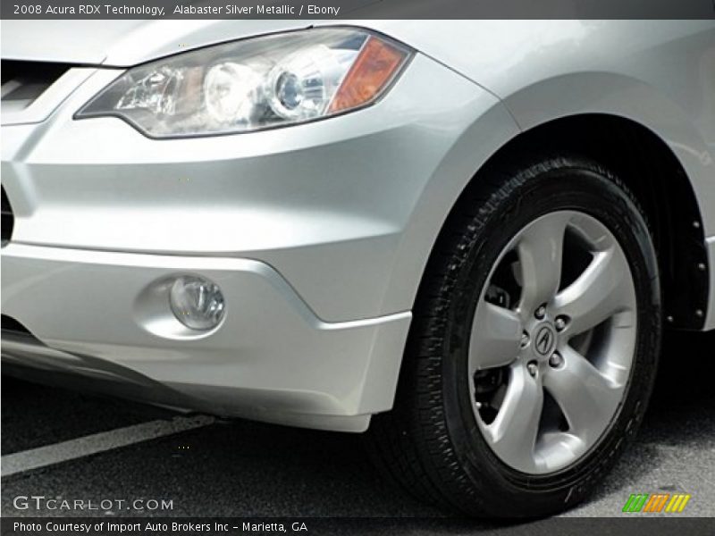 Alabaster Silver Metallic / Ebony 2008 Acura RDX Technology