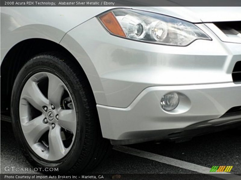 Alabaster Silver Metallic / Ebony 2008 Acura RDX Technology