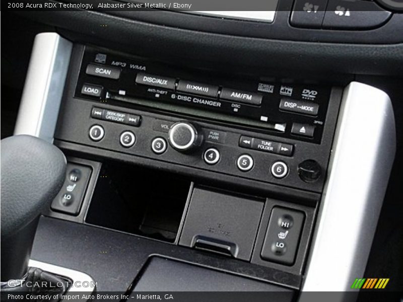 Alabaster Silver Metallic / Ebony 2008 Acura RDX Technology