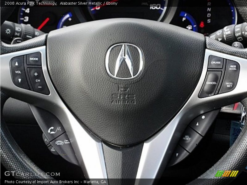 Alabaster Silver Metallic / Ebony 2008 Acura RDX Technology