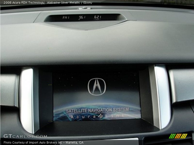 Alabaster Silver Metallic / Ebony 2008 Acura RDX Technology