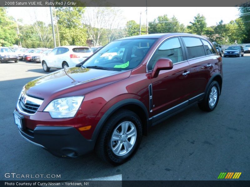Ruby Red / Gray 2008 Saturn VUE XE