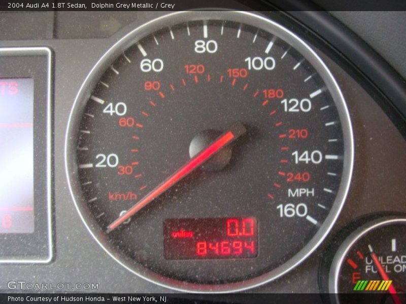 Dolphin Grey Metallic / Grey 2004 Audi A4 1.8T Sedan