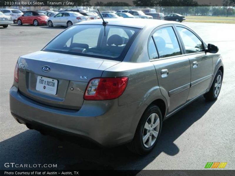 Titanium / Gray 2010 Kia Rio LX Sedan