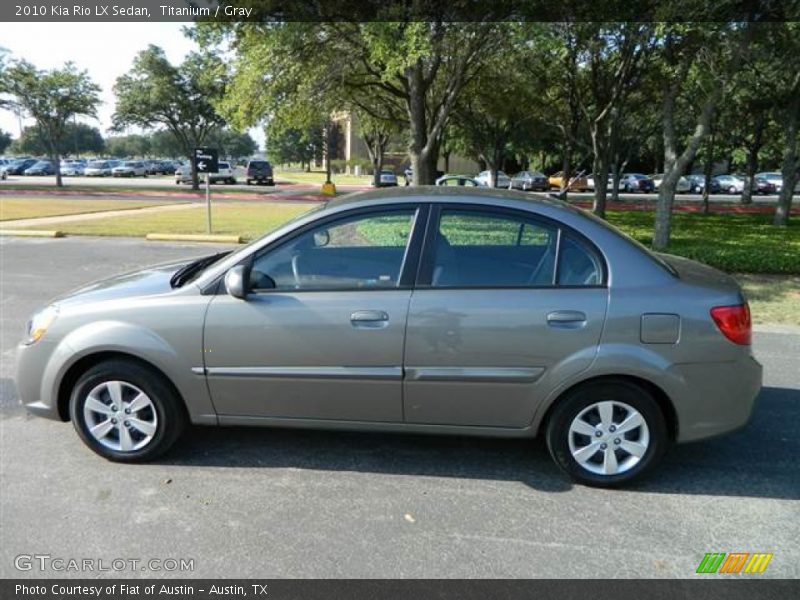 Titanium / Gray 2010 Kia Rio LX Sedan