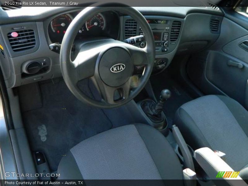 Titanium / Gray 2010 Kia Rio LX Sedan