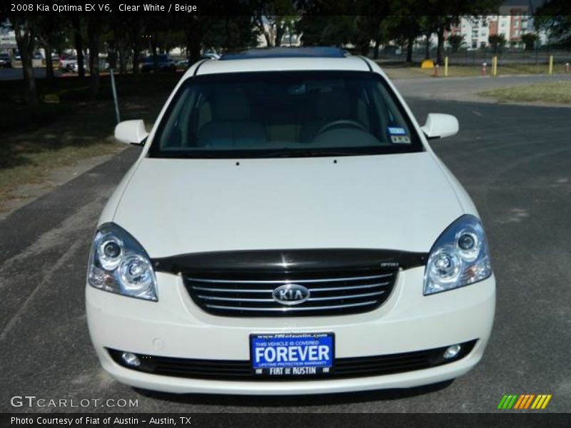 Clear White / Beige 2008 Kia Optima EX V6