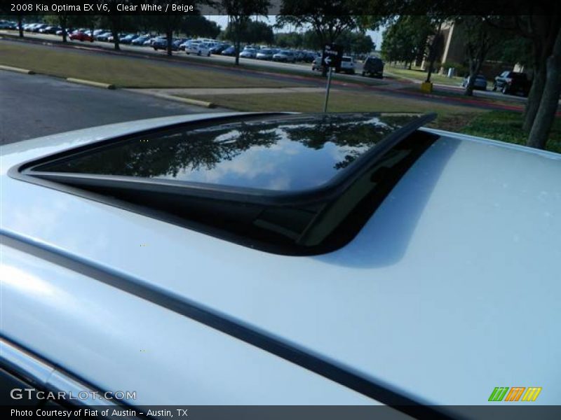 Clear White / Beige 2008 Kia Optima EX V6