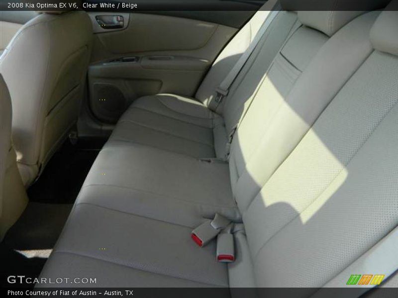 Clear White / Beige 2008 Kia Optima EX V6
