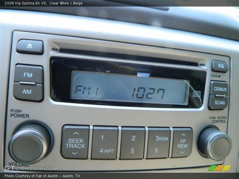Clear White / Beige 2008 Kia Optima EX V6