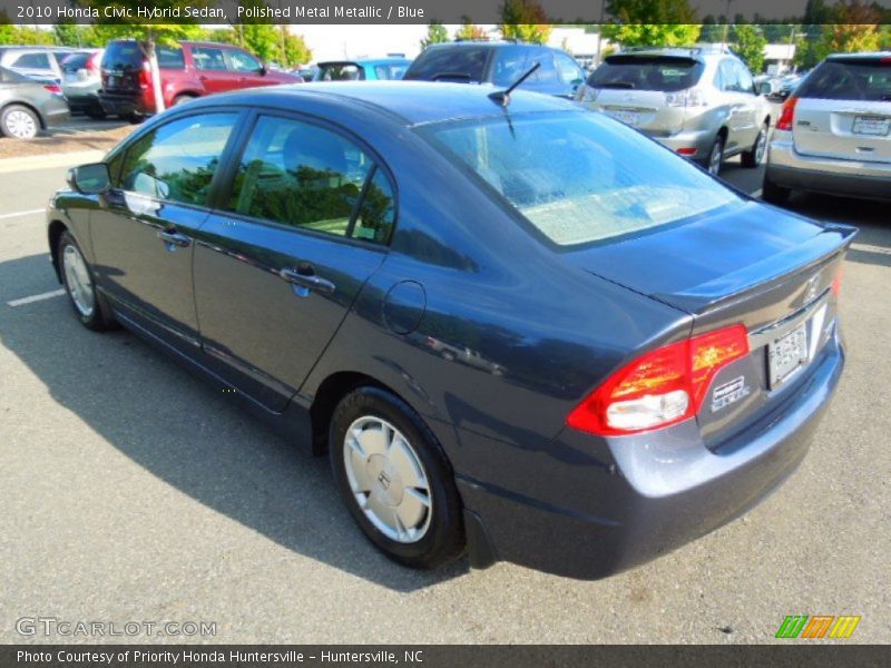 Polished Metal Metallic / Blue 2010 Honda Civic Hybrid Sedan