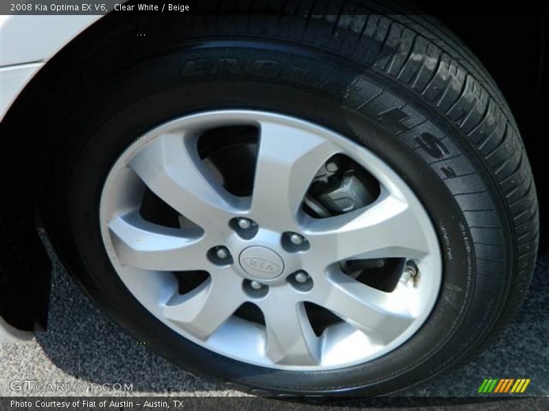 Clear White / Beige 2008 Kia Optima EX V6