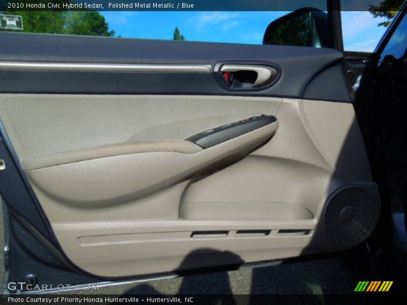 Polished Metal Metallic / Blue 2010 Honda Civic Hybrid Sedan
