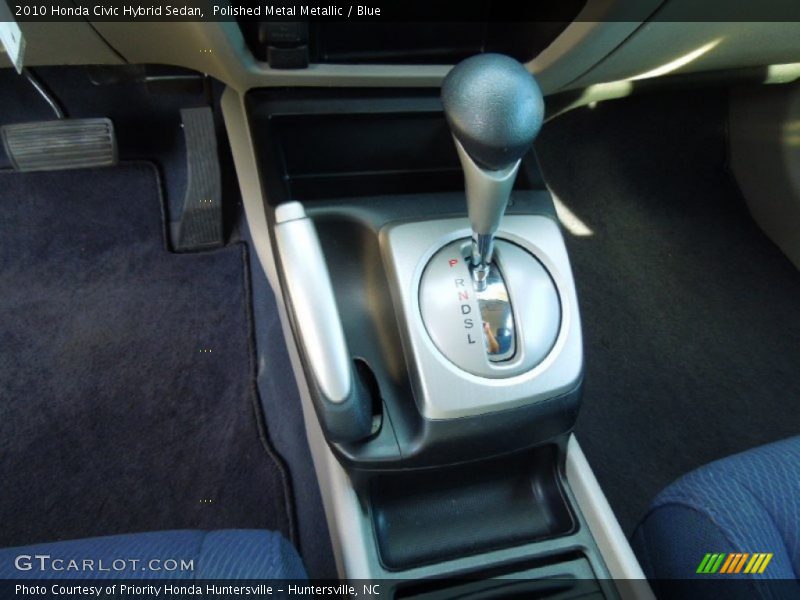 Polished Metal Metallic / Blue 2010 Honda Civic Hybrid Sedan