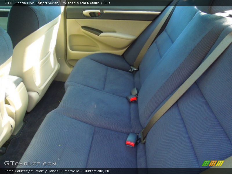 Polished Metal Metallic / Blue 2010 Honda Civic Hybrid Sedan